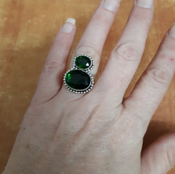 New Chrome Diopside 925 Silver Ring. - Picture 6 of 9